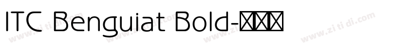 ITC Benguiat Bold字体转换